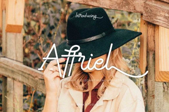 Affriel: A Vintage Script Font for Crafters and Product Designers