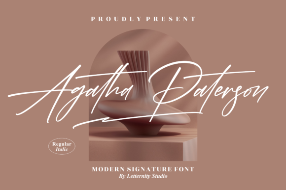 Agatha Paterson: A Graceful Script Font for Crafters and Makers