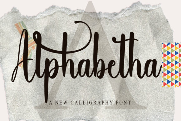 Alphabetha: A Handwritten Font That Brings Elegance to Every Maker’s Creation