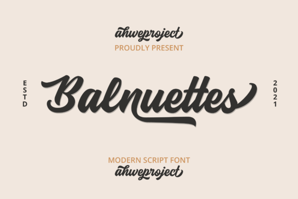 Balnuettes: A Delicate Script Font for Elegant Web Design