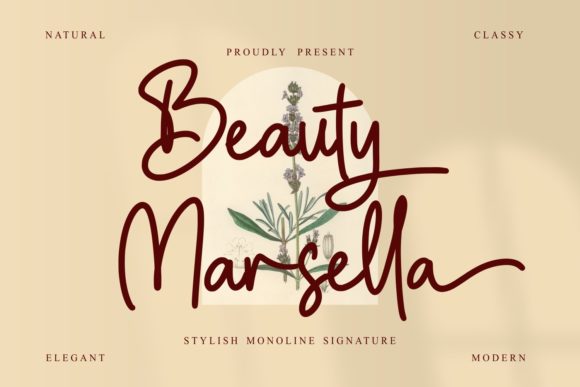 Beauty Marsella: A Refined Script Font for Elegant Web Design