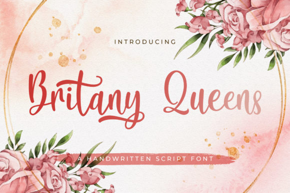 Britany Queens: A Script Font That Brings Elegance to Handmade Creations