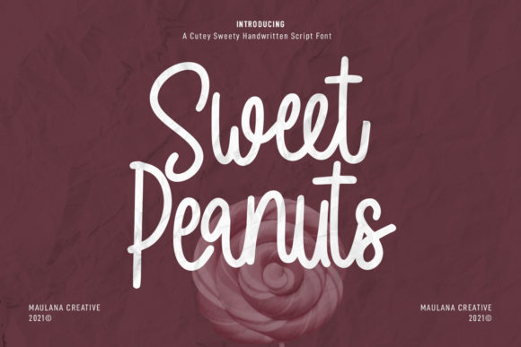 Elegant Script Fonts: Bringing Sweet Peanuts to Life in a Branding Project