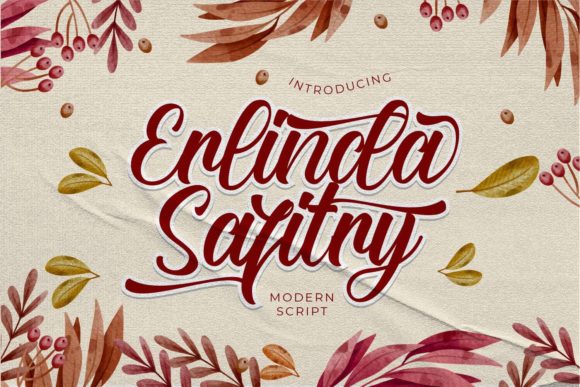 Erlinda Safitry: A Charming Script Font for Elegant Web Design
