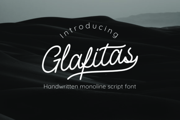 Glafitas: A Delicate Retro Script Font for Crafters and Product Designers
