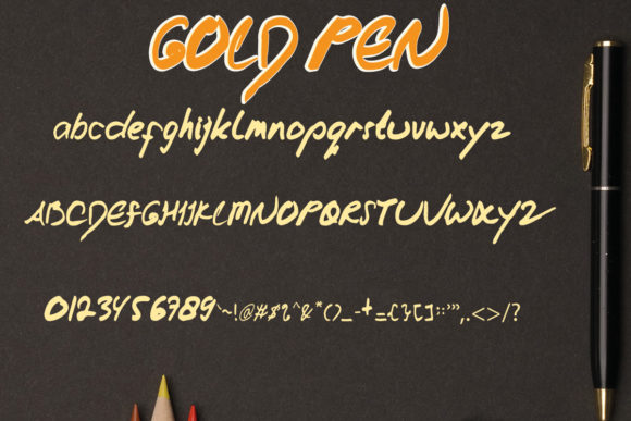 Gold Pen Font: Adding Handwritten Charm to My Handmade Business Designs