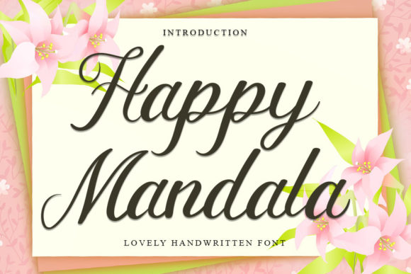 Happy Mandala: A Script Font That Elevates Editorial Design