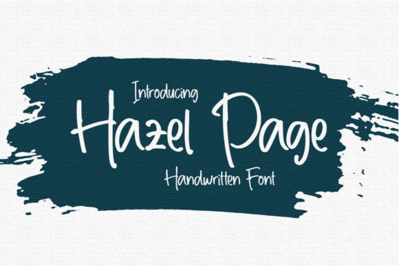 Hazel Page: A Handwritten Font for Professional Business Branding