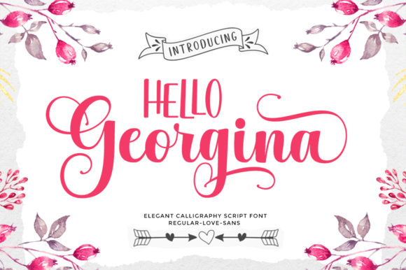 Hello Georgina: A Charming Script & Sans Serif Font for Campaign Designers