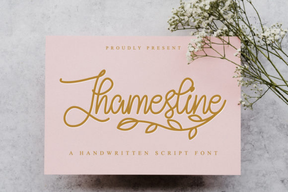 Jhamesline: A Handwritten Font for Crafters and Makers