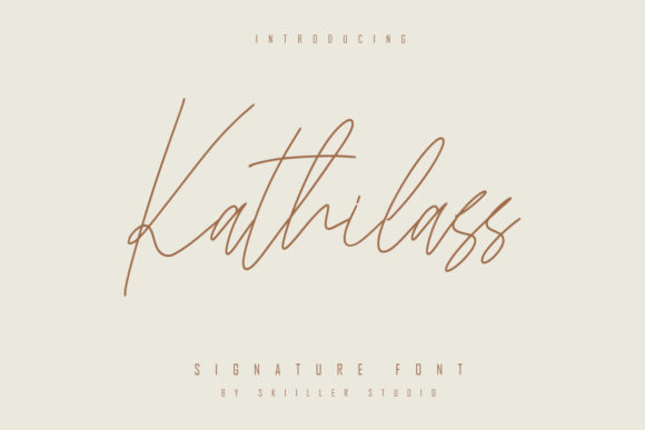 Kathilass: Elevating Web Typography with a Graceful Script Font