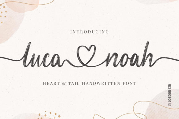 Luca Noah: A Sweet Script Font That Elevates Handmade Design