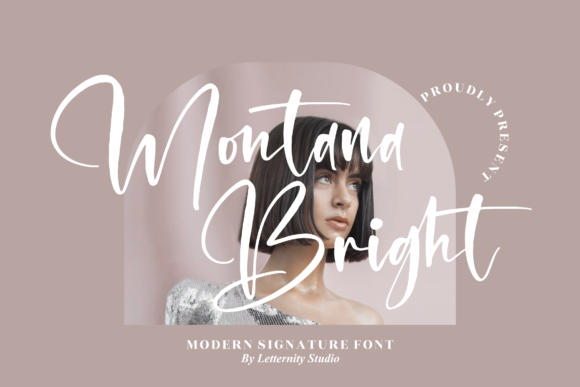 Montana Bright: A Luxurious Script Font for Web Designers and Digital Makers