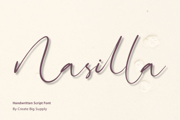 Nasilla: A Dazzling Script Font for Crafters and Product Designers