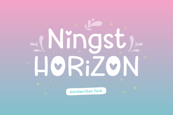 Ningst Horizon: A Handwritten Font That Adds Personality to Your Brand