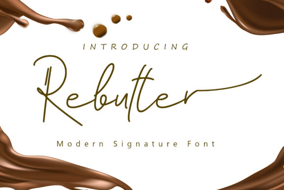 Rebutter Font: Elevating Web Design with Elegant Handwritten Typography