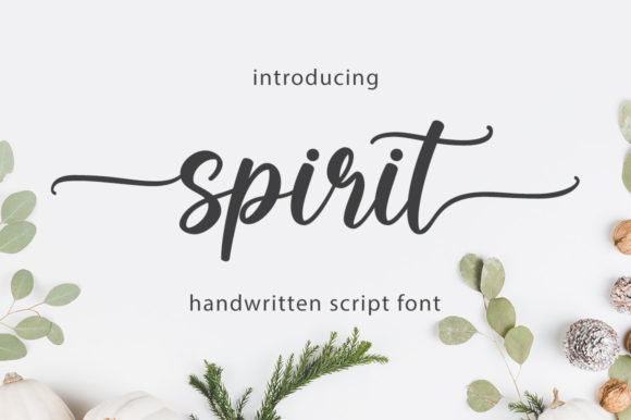 Spirit: A Refined Script Font for Elegant Editorial Design