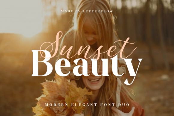 Sunset Beauty: A Versatile Script & Serif Typeface for Editorial Design