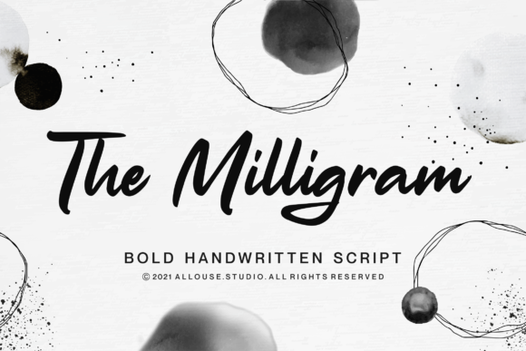 The Milligram: A Versatile Script Font for Modern Marketing Design