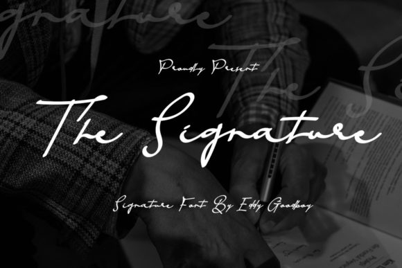 The Signature: A Graceful Script Font for Elegant Editorial Design