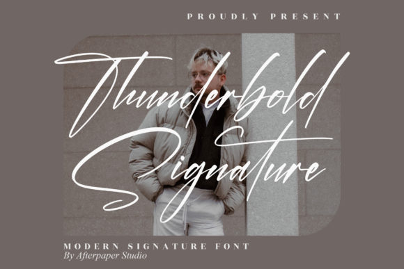 Thunderbold Signature: Elevating Web Design with a Bold Script Typeface