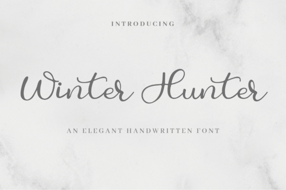 Winter Hunter Font: Elevate Your Brand with a Luxurious Handwritten Touch